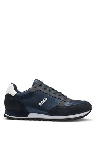 BOSS Hombres Parkour L_Runn_NY_N Sneaker Azul 43 EU