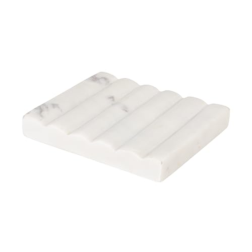 Contemporary Carved Marble Soap Dish for Bathrooms