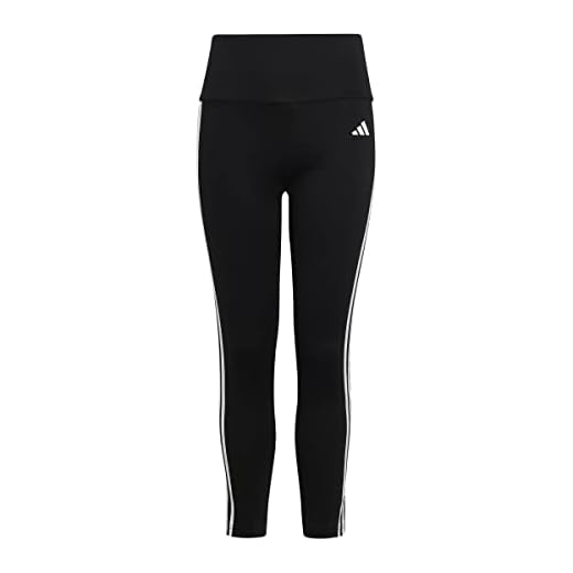 ADIDAS G TR-ES 3S TIG Leggings, Black/White, 12 años Girl's