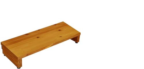 WOODPRO 国産杉 玄関 段差 解消 踏み台 ステップ 幅78cm×奥行30cm×高さ14.5cm(アジャスターで高さ13〜14.5cm調整可) ハニー色 横幅は1cm単位でオーダー可 受注生産