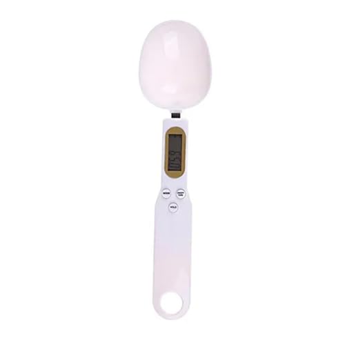 3/4�� �~�j�X�v�[���X�P�[�� �f�W�^���L�b�`���d�qLCD 0.1-500g �����p�������~���N�R�[�q�[�p�E�_�[�d�ʑ���(White,3pcs)