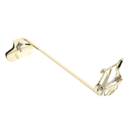 Porte-partition saxophone soprano droit Mikinona avec pince lyre réglable dorée