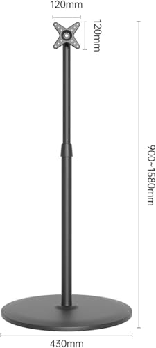 TV Stand, Floor Standing TV Stand, Suitable for 14-30 inch Screen TV Stand Base, Rotatable Height Adjustment – Image 3