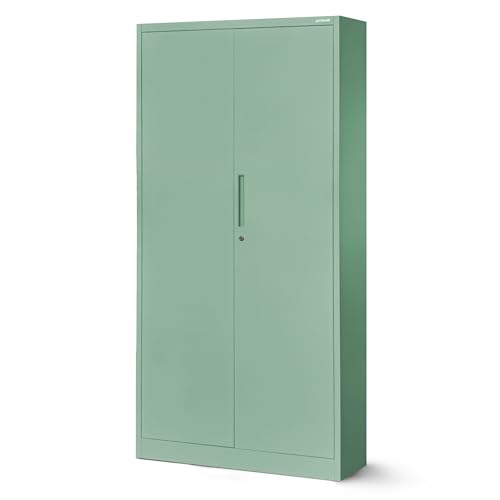 Jan Nowak Aktenschrank C001 Büroschrank Metallschrank Stahlschrank Aufbewahrungsschrank Pulverbeschichtet 4 Verstellbare Fachböden Abschließbar 185 cm x 90 cm x 40 cm (Pastellgrün) Jan Nowak Aktenschrank C001 Büroschrank Metallschrank Stahlschrank Aufbewahrungsschrank Pulverbeschichtet 4 Verstellbare Fachböden Abschließbar 185 cm x 90 cm x 40 cm (Pastellgrün)
