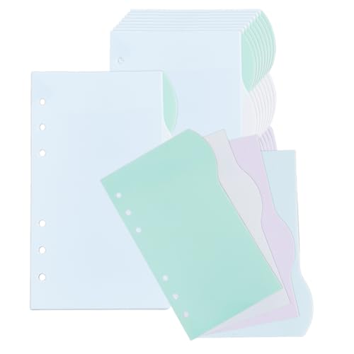 Intercalaires A6 en plastique translucide coloré pour trier efficacement vos notes de cahier