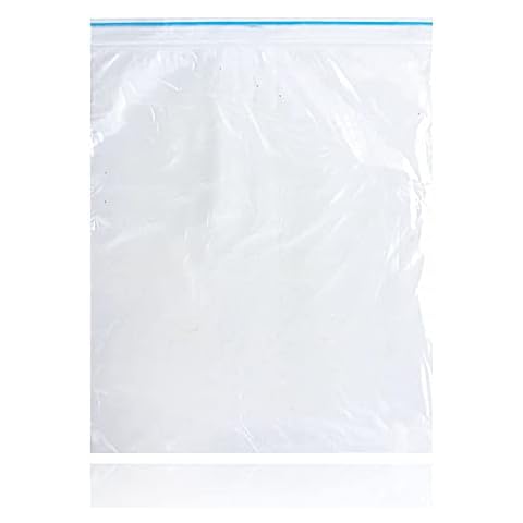 ANEEQA Freezer Bags Food Bags Home Small Ziplock Storage Reusable Sealable Grip Soup 220mm X 220mm Strong Resealable Clear Plastic Kitchen Transparent Jewellery Sweets Cookies Earrings Pack Of 15 Cover
