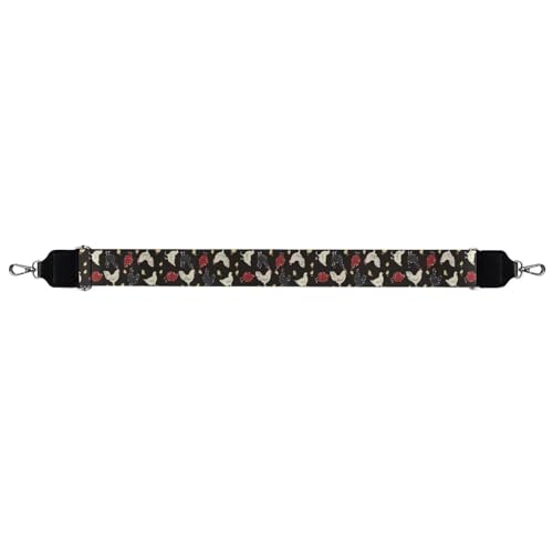 Halloween Handbag Strap Canvas Purse Strap Colorful Bat Black Shoulder Strap Multicolor Bats Replacement Strap3