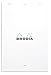 Rhodia 19601C Taccuino, Bianco Rhodia, Pad con pinzatura a capocchia, n. 19 A4 +, ruling quadrato, Bianco