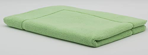 STRATO COTTON Tapis de Bain Vert Citron 50 x 70 cm, 100 % Coton Naturel, Lavable en Machine, Serviette de Sol de Salle de Bain et de Douche, 1000 g/m²
