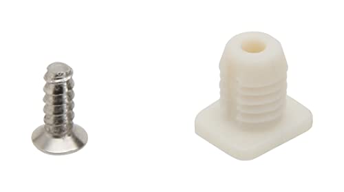 Silverline 8Mm Plastic Hinge Dowel Inserts With Screws, 50 Pcs #TOP4