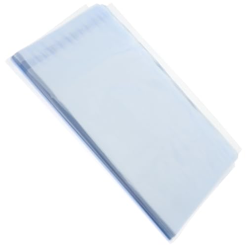 HOMOCONO DIY Heat Shrink Wrap Rolls 100pcs Self Sealing Cellophane Bags Household Heat Shrink Bag Packaging Film Soft Tough