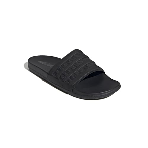 Image of adidas Unisex-Adult Adilette Comfort, Black /Black /Black, 15