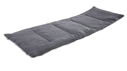 Cojines grises para tumbona de exterior, 190 x 71 cm, funda elástica antideslizante, suave y cómodo, colchón para jardín, interior, sofá, asiento de coche, banco