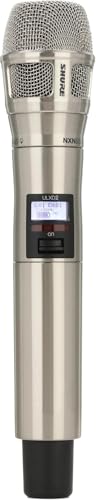 Shure ULXD2/N8SN Handheld Transmitter with Nexadyne 8/S Brushed Nickel Supercardioid Vocal Mic Capsule - for ULX-D Wireless Microphone Systems, Receiver Sold Separately | H50 Band (ULXD2/N8SN=-H50)
