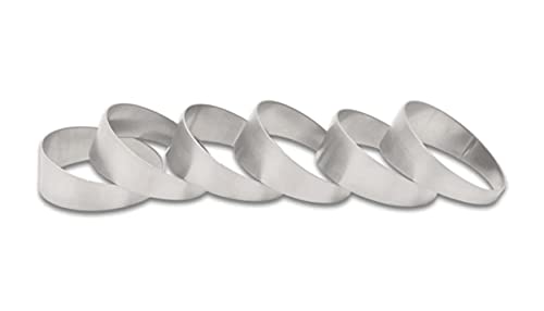 Vibrant Power 13622 Pie Cuts, 304 Stainless Steel, Natural, 2.25 in. Outside Diameter, 2.375 in. Centerline Radius, 15 degree per cut, Set of 6