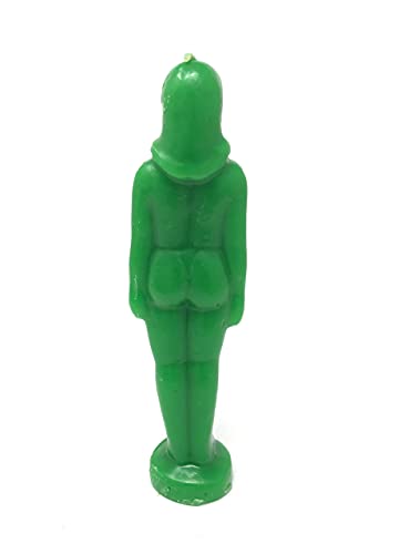 Bougie Spellcasting Verte Forme Femelle pour votre Rituel Wicca de Soirée