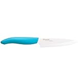 Kyocera Revolution Series 4-1/4-Inch Utility Knife, Blue Handle