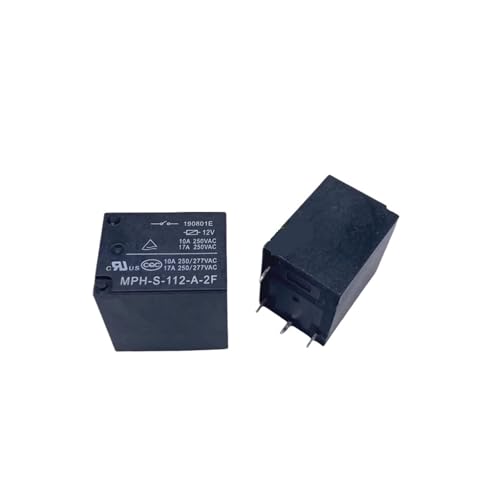 Relais 4 broches MPH-S-112-A-2F 12V pour circuits imprimés en lot de 10 pièces