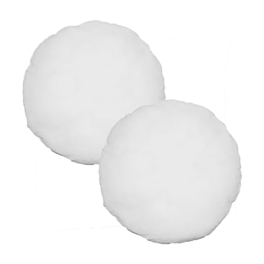 Haus und Deko 2er Pack Füllkissen 50 cm rund Microfaser Kissenfüllung Kopfkissen Dekokissen Sofakissen Kissen Wohnzimmer Schlafzimmer
