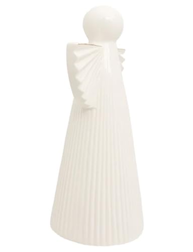 Image of Boston International Christmas Statue Tabletop Figurine Winter Holiday Decorations for Home, 8.25 inch, White & Gold Angel
