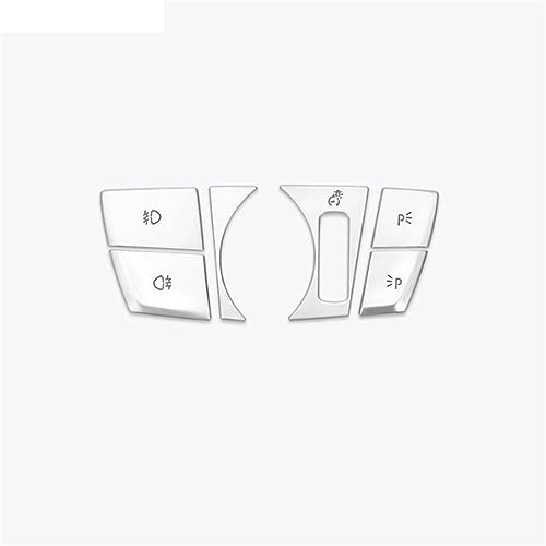 Boutons de phares chromés BMW G30 2017-2018 : Autocollants décoratifs Série 5