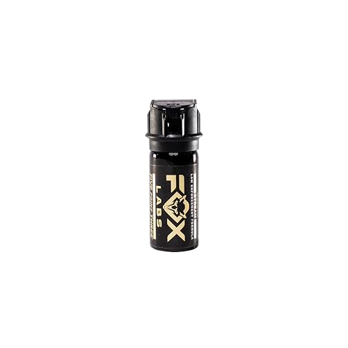 Fox Labs Five Point Three Pepper Spray 5.3 Million SHU High Intensity 2% OC Legacy Formula Flip Top Safety Cap UV Marking Dye Self-Defense Spray (1.5 OZ (Stream))
