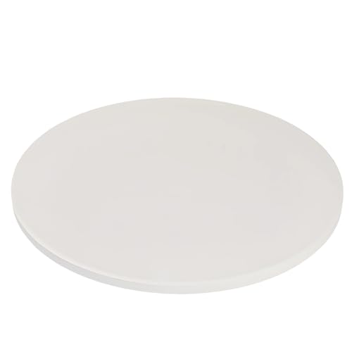 Piedra de pizza para parrilla, piedra redonda de cordierita en blanco marfil, piedra para hornear de 10 pulgadas con manejo de calor de hasta 760.0 °C, para hornos y barbacoas, calentamiento uniforme