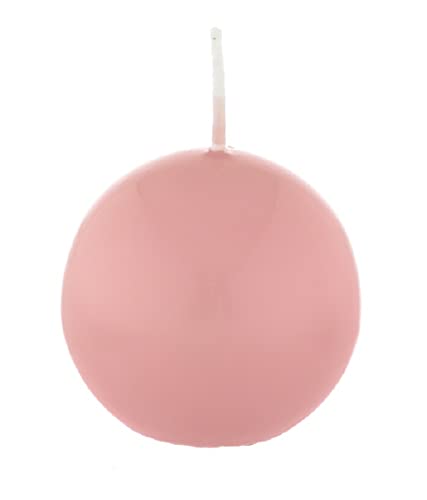 Kugelkerzen Altrosa, Ø 8 cm, 6 Stück, deutsche Markenkerzen in RAL...