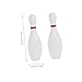 KESYOO 2 Sets Bowling Ball Floor Play Bowling Bowling Interaction Leisure White