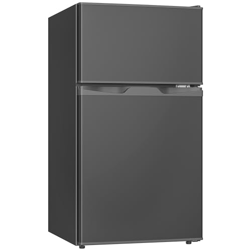 undefined TCL 小型冷蔵庫 85L 直冷式 超薄幅455mm 一人暮らし コンパクト冷蔵庫 冷凍室(25L) 野菜室付き 庫内灯・温度調節 グレー CRT85AH の商品画像 9
