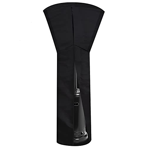 Monrocco Patio Heater Cover with Zipper 420D Standup Outdoor Heater Cover Waterproof Heavy Duty Heater Cover for Patio Heater Outdoor Heater