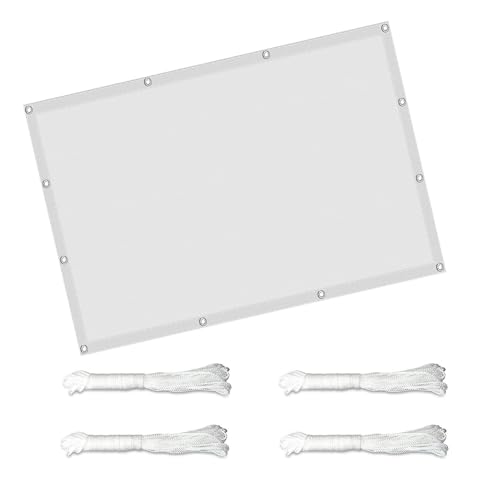 Auvent rectangulaire blanc pour ombrager le jardin et protéger le spa - 2