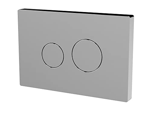 nuie MDPP01R Ceramics Accessories Round Push Button Plate for Pneumatic Dual Flush 70mm x 99mm, Chrome - Image 3