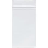 Plymor 3' x 5' (Pack of 100), 4 Mil Heavy Duty Zipper Reclosable Plastic Bags
