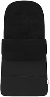 Babycurls Fleece Lined Snuggly Cosytoes Footmuff Universal Fitting for Pushchairs Strollers Prams Buggys Baby Joggers 95-100cm Black