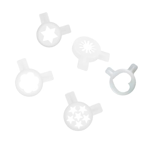 YIZITU Paquete De 5 Boquillas De Repuesto Flexibles para Heladera Materiales Resistentes Calor Fácil Limpieza para Accesorios De Cocina Boquillas De Repuesto Universales para Heladera