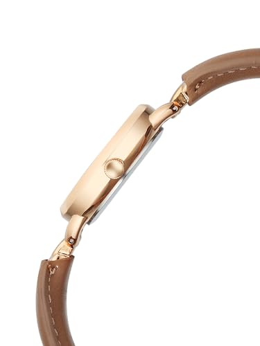 Image of Fastrack Vyb Muse with Quartz Analog Rose Gold Dial Rose Gold PU Leather & Alloy Strap Watch for Girls - FV60114WD01W