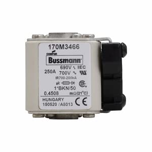 Fusible Bussman 250 A pour éviter la panne des variateurs de puissance