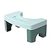 Taburete de inodoro, Sq-uatty Potty, taburete de inodoro en cuclillas natural, alivia el estreñimiento, hinchazón, multifuncional plegable para niños y adultos (verde)