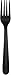 AmazonBasics Heavy-Weight Plastic Forks, Black, 1,000-Count