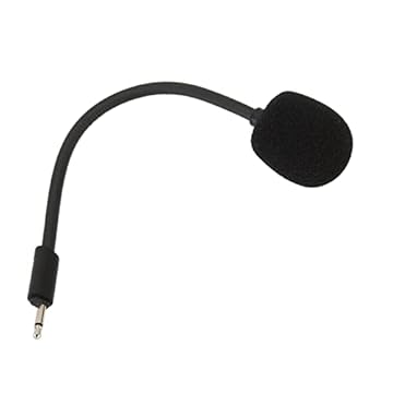 ASHATA Microfone de Substituição para Quantum 100, Omnidirecional com Cancelamento de Ruído Mono, Plugue de 2,5 mm, Plug and Play
