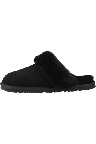 Chaussons en daim Hush Puppies femme noir, le cadeau idéal de fin d'année