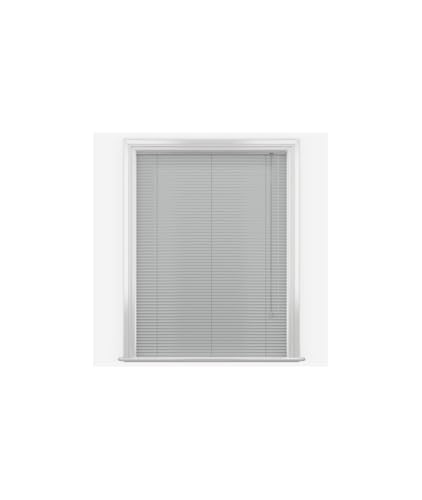 Custom Made to Measure Light Grey Aluminium Venetian Blinds (25mm slats) 76-120cm width x 240cm drop