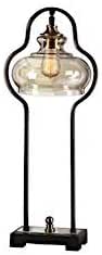 Uttermost Cotulla Aged Black Desk Lamp 29259-1