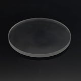 MULANGDI 1Pc Dia 30mm ~ 115mm Vetro Temperato Armato Vetro Temperato Stalinite Plat Spessore Lente 5mm/ 8mm/ 10mm/ 12mm Lente in Vetro Temperato(60mm,10mm)