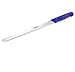 Coltello da pasticceria (acciaio inossidabile), lama ondulata unilaterale, manico in plastica blu, 31 cm