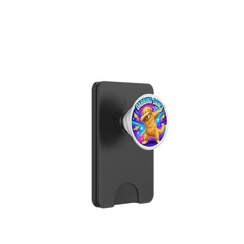 Lindo Divertido Perro Golden Retriever Dabbing PopSockets PopWallet para MagSafe