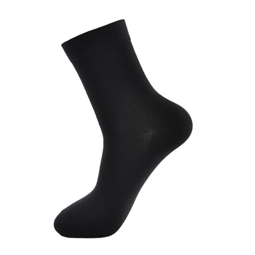 Men's Mid Crew Socks - Polyester Half Cushion Stockings for Comfort and Durability - Ideal for Everyday Wear and