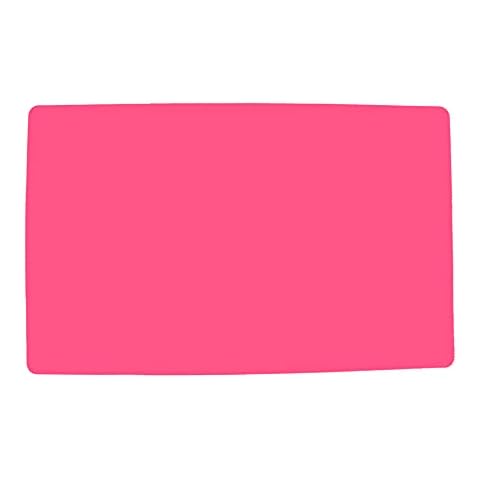 Traworvel Large Silicone Mat for Baking Carfts 50 X 80 cm Jewelry Casting Painting Play Doh Clay Kids Adult Pink Sheet Cover
