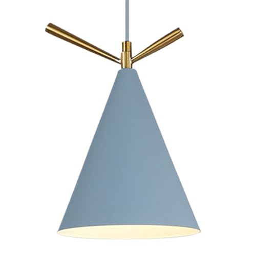 Lámpara de techo americana azul para iluminar mesas de comedor y barras de cocina modernos
